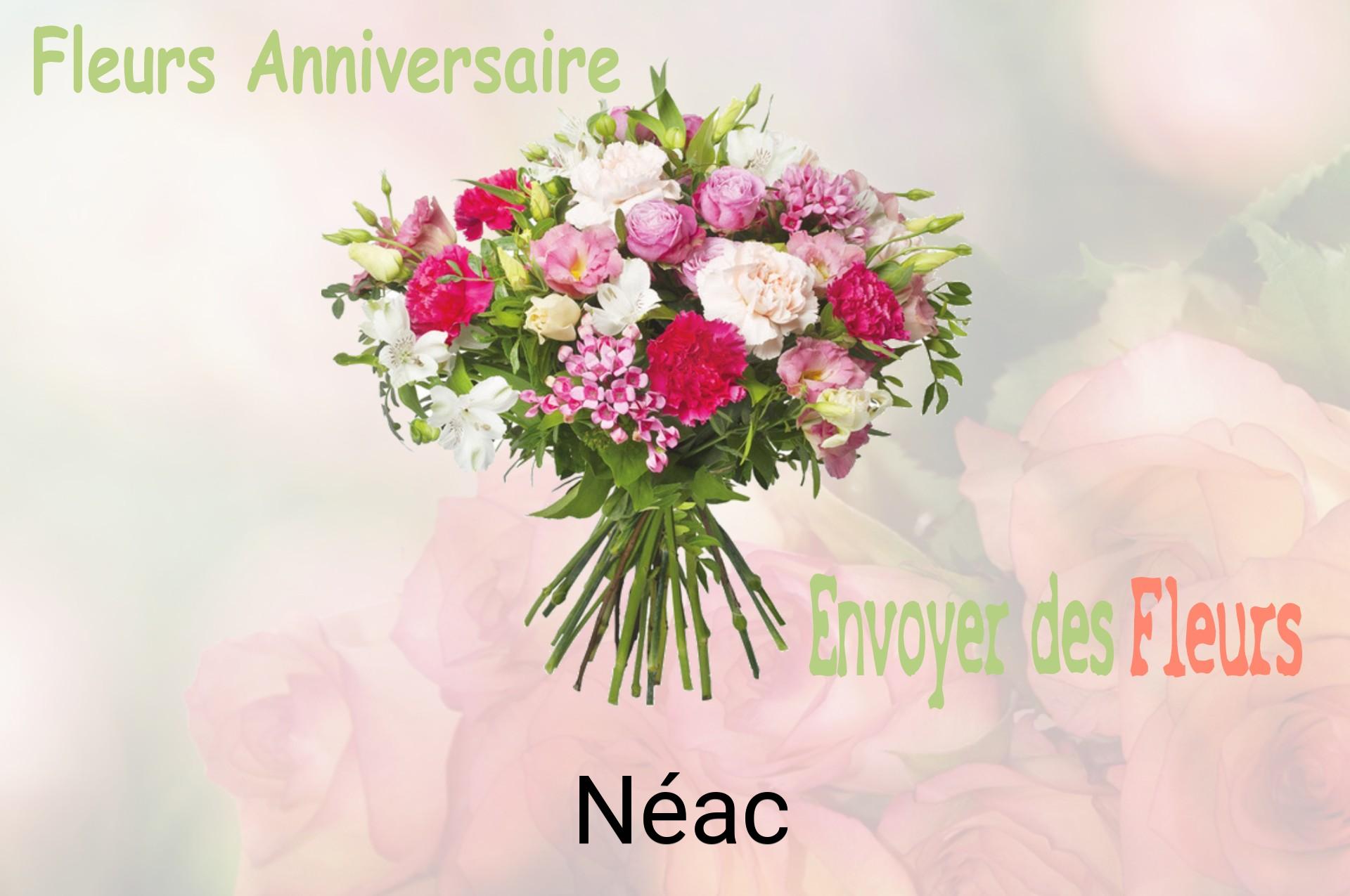 Bouquet de fleurs d’anniversaire livré à Néac